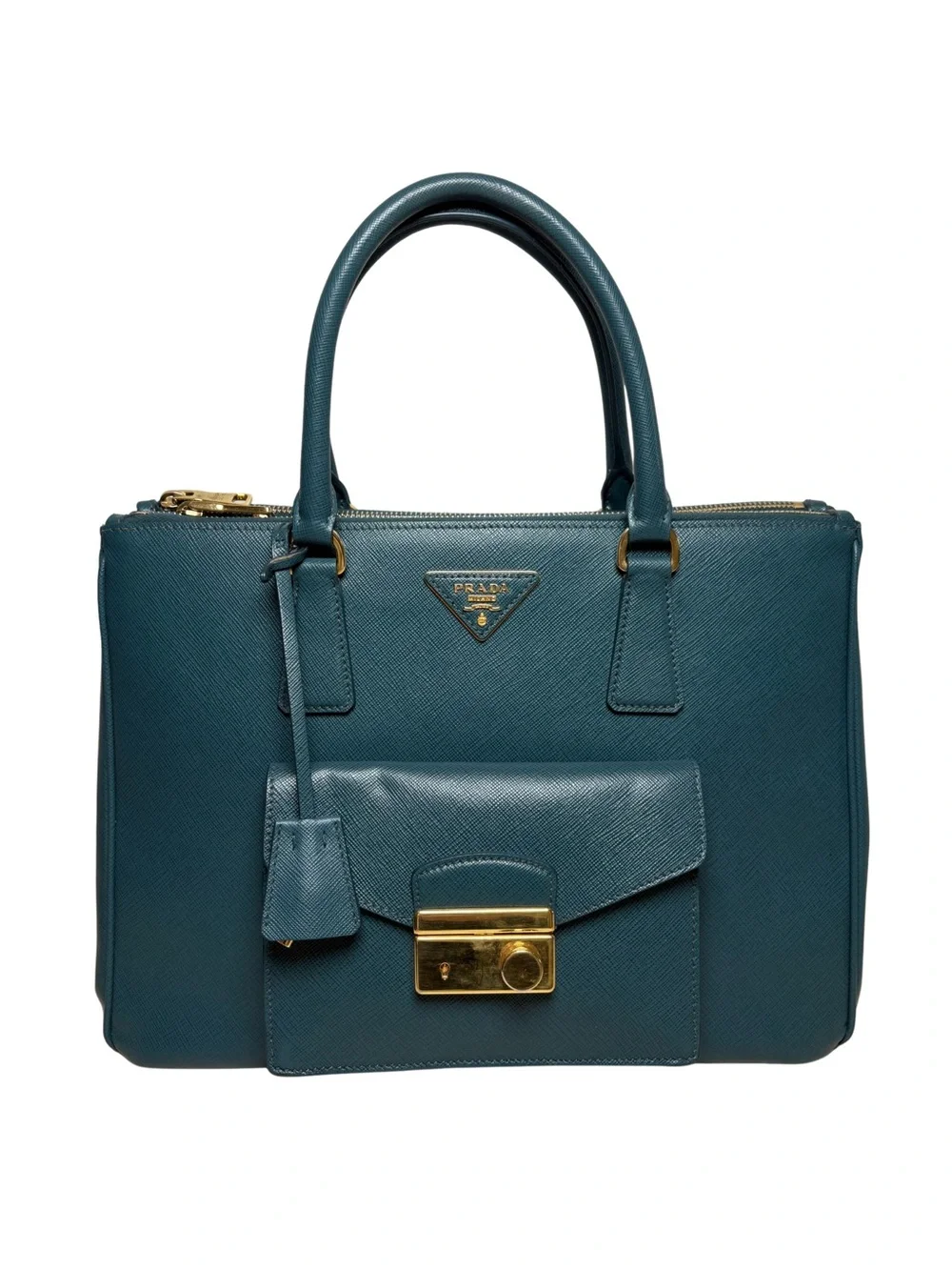 Saffiano Lux Executive Tote — Petrolio C. 2013–2016 (tel:2013-2016)